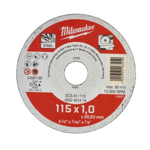 DISCO MILWAUKEE 115X1,0X22,23MM 4932451475