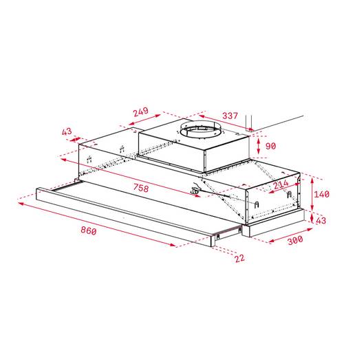 CAMPANA TEKA CNL9610 INOX EXTRAIB 90CM 40436850