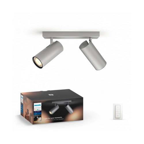 REGLETA PHILIPS 5046248P7 BURATTO HUE 2X5,5W ALUM