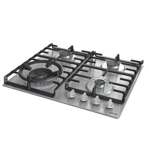 ENCIMERA GORENJE GW641X GAS INOX 4QUEM 60CM