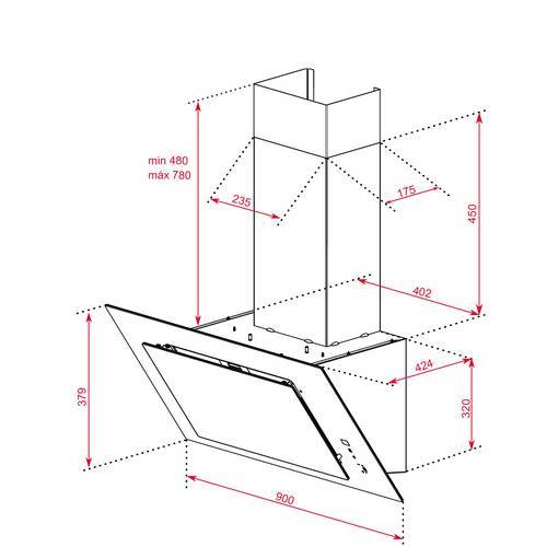 CAMPANA TEKA DVT98660 TBS BK 112930043