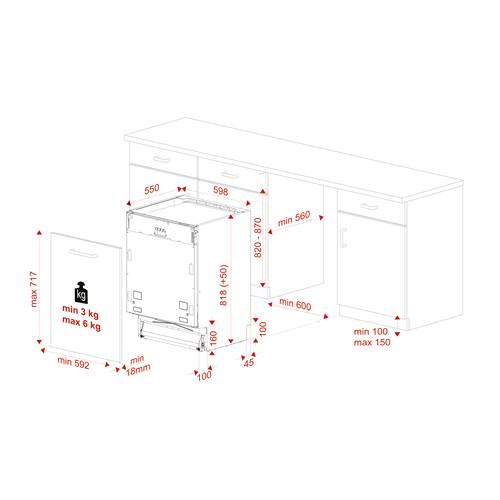 LAVAVAJILLAS TEKA DFI46900 INT 60CM NEGR 114270005