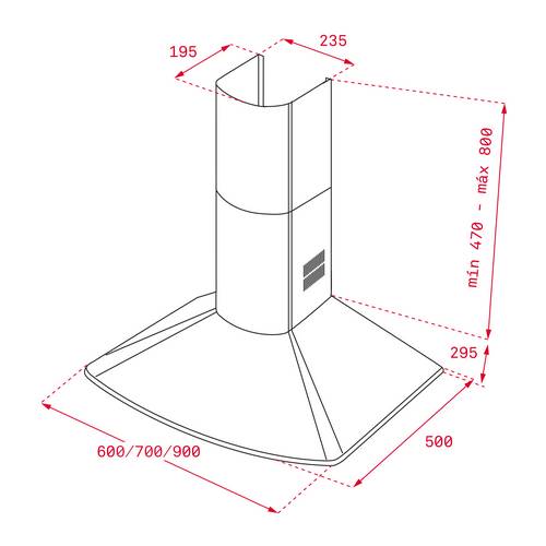 CAMPANA TEKA DM975S INOX DECORT 90CM 40476222