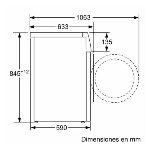 LAVADORA BALAY 3TS994B C.FR INDEP 9KG BL 1400RPM