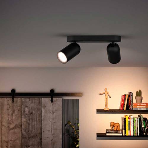 FOCO PHILIPS PONGEE 2XNW NEGRO 5058230PN