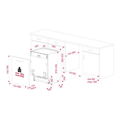 LAVAVAJILLAS TEKA DFI76950 INTE NEG 60CM 114260004