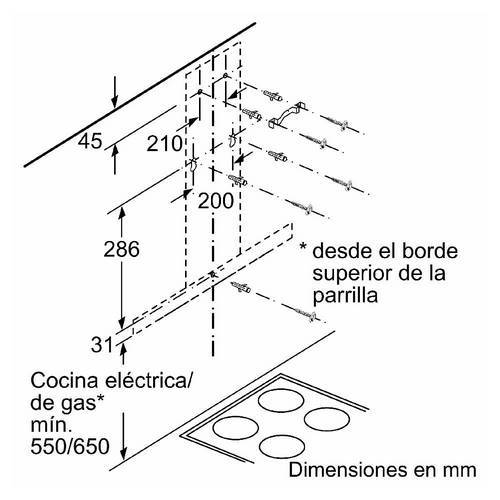 CAMPANA BOSCH DWB77IM50 DECORATIVA INOX 75CM