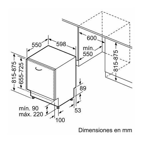 LAVAVAJILLAS BOSCH SBH4HCX48E INTEG 60CM