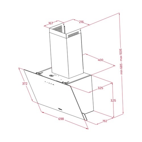 CAMPANA TEKA DVN77050TTC WH DECORAT 70CM 112950014