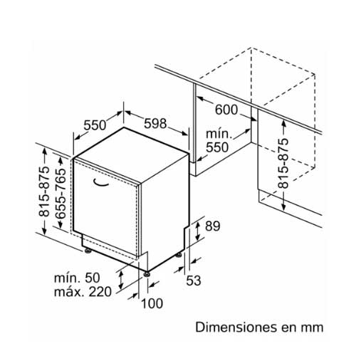 LAVAVAJILLAS BOSCH SMH4HCX48E INTEG 60CM