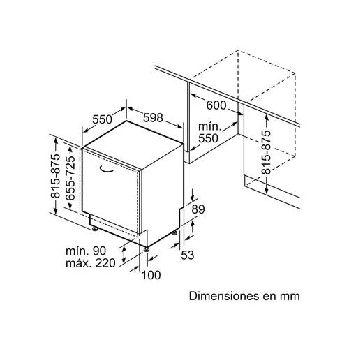 LAVAVAJILLAS BOSCH SGV2HAX02E INTEG 60CM