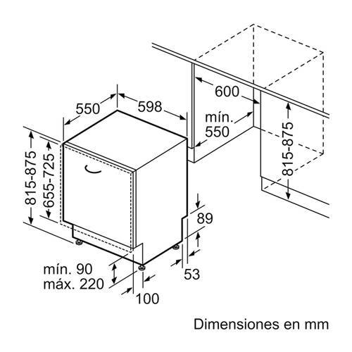 LAVAVAJILLAS BOSCH SGV4HCX48E INTEG 60CM SERIE4