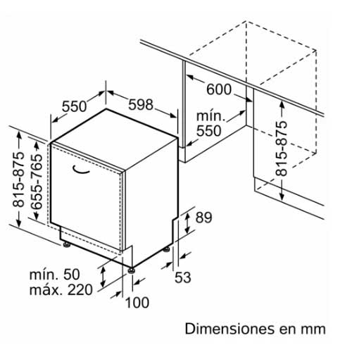 LAVAVAJILLAS BALAY 3VF6330DA INTEG 60CM D