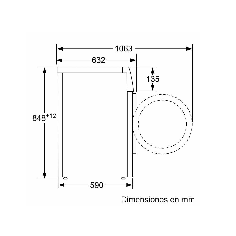 LAVADORA BALAY 3TS986XA C.FR INOX 8KG 1200RPML