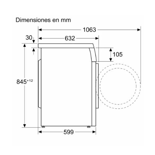 LAVADORA BOSCH WUU28T7XES C.FR 9KG 1400RPM