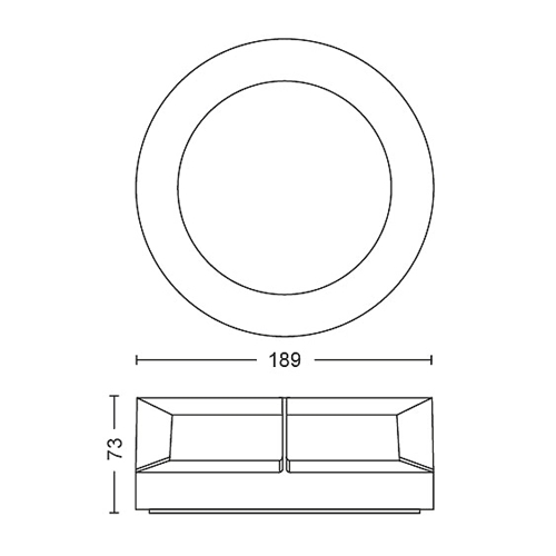 APLIQUE PHILIPS ACTEA 1X12W NEGRO 1739030P0