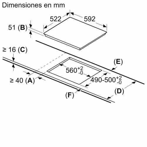 INDUCCION BALAY 3EB864FR NEGRO 60CM SIN MARCO