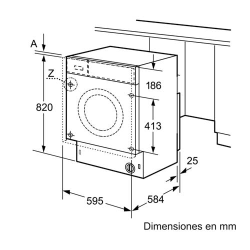 LAVASECADORA BOSCH WKD28542ES INDEP BL 7KG/4KG