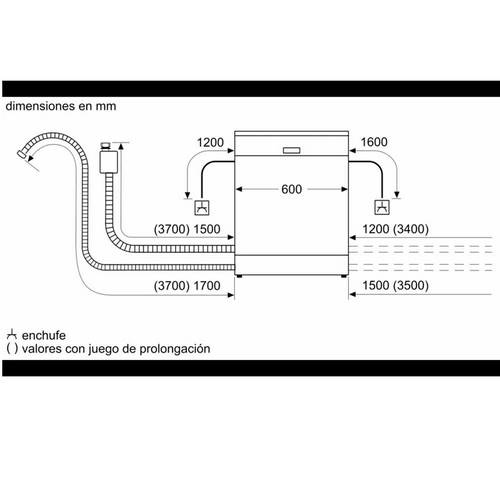 LAVAVAJILLAS BOSCH SGS2ITW04E INDEP BLANCO 60CM