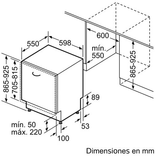 LAVAVAJILLAS SIEMENS SX73HX60CE INTEG 60CM 14CUB