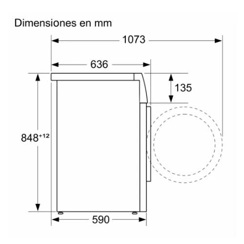 LAVADORA BALAY 3TS392BD C.FR 9KG 1200RPM