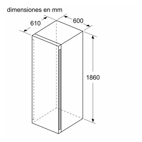 VINOTECA BOSCH KWK36ABGA PUERTA CRISTAL 186X60CM