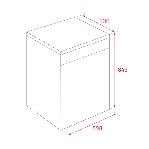 LAVAVAJILLAS TEKA DFS26650 BLAN IND 60CM 114280000