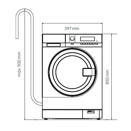 LAVADORA ELECTROLUX WE170P PROF INOX 8K 914535318