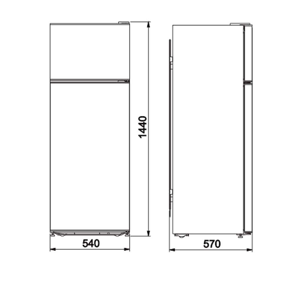 FRIGORIFICO SVAN SVF146X 2PTAS INOX CICLICO