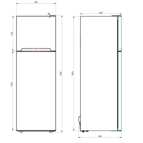 FRIGORIFICO SVAN SVF173NF 2PTAS INDEP BL 172CM