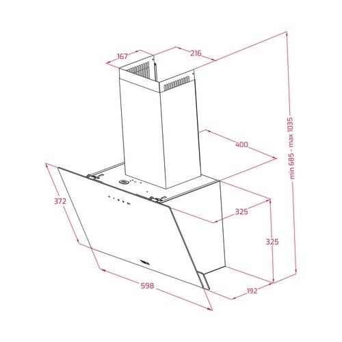 CAMPANA TEKA DVN67050TTC BK DECOR 60CM 112950010