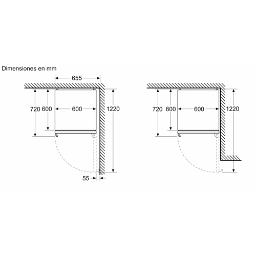 FRIGORIFICO BOSCH KGN39VXCT COMBI INDEP 203X60CM