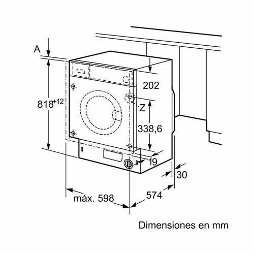 LAVADORA BALAY 3TI987B INTEG BLANCO 8KG C