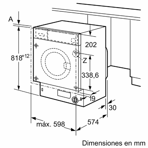 LAVADORA BALAY 3TI983B INTEG BL 8KG 1200RPM C