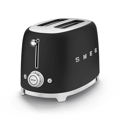 TOSTADOR SMEG TSF01BLMEU NEGRA MATE 2REB 2400W