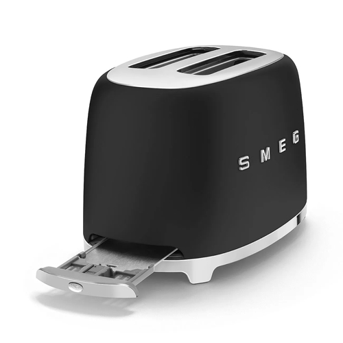 TOSTADOR SMEG TSF01BLMEU NEGRA MATE 2REB 2400W