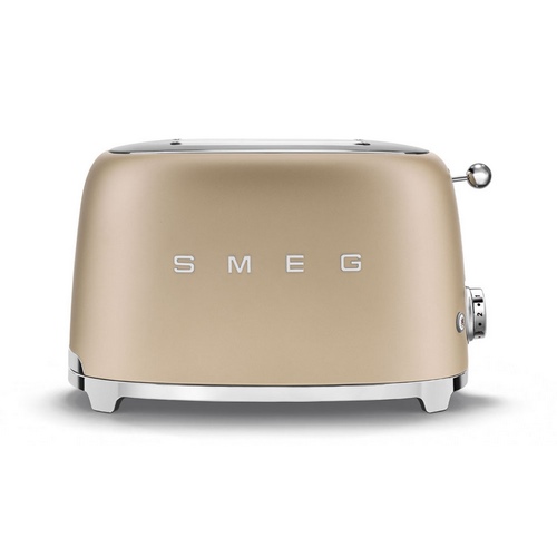 TOSTADOR SMEG TSF01CHMEU CHAMPAGNE MATE 2REB 2400W