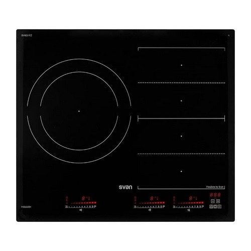 INDUCCION SVAN SVI631FZ CRISTAL NEG 3ZNAS 7400W