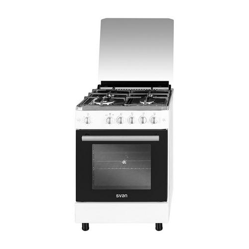 COCINA SVAN SVK6603GTB GAS BLANCA 60CM 4FGOS