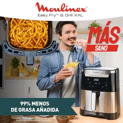 FREIDORA MOULINEX EZ801D10 AIRE GRILL XXL 6,5L