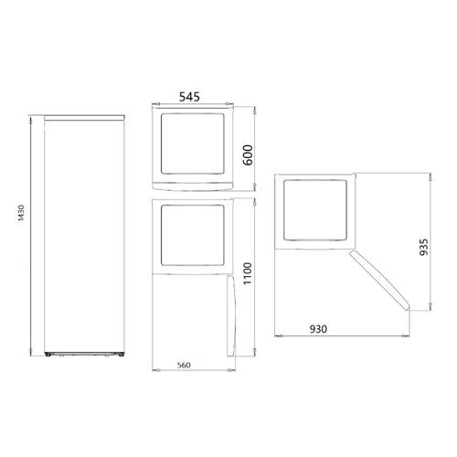 CONGELADOR SVAN SCV145500ENF VERT NF BLANC E