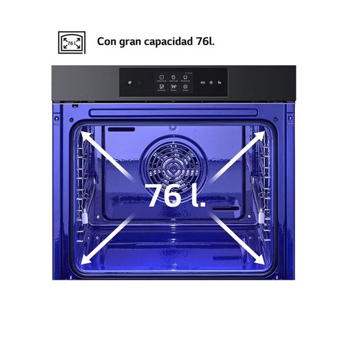 HORNO LG WSED7665B MULTIF NEG MATE 76L LIMP.VAPOR