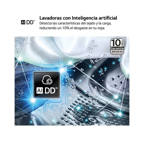 LAVADORA LG F4WR6011A0W INTEL CF 11KG 1400RPM A