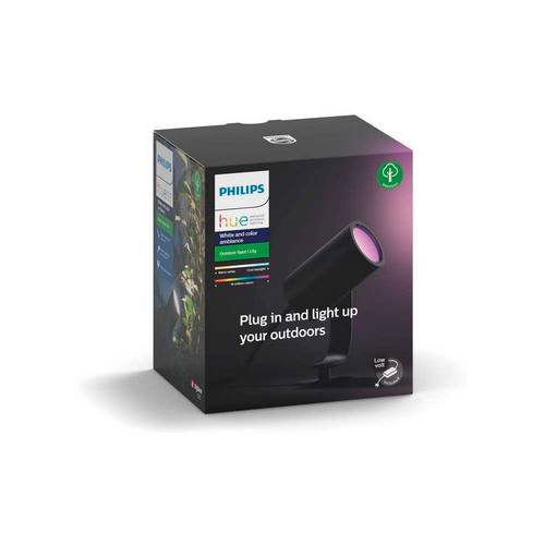 FOCO PHILIPS LILY HUE 3X8W NEGRO 1741430P7