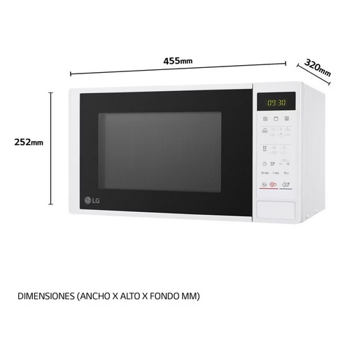 MICROONDAS LG MH6042DW GRILL BLANCO 700W