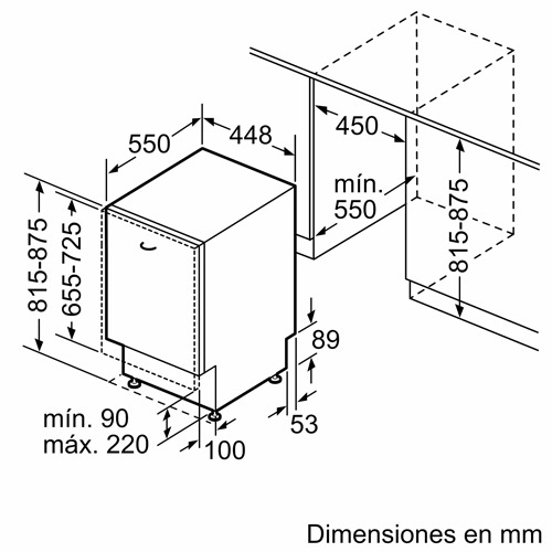 LAVAVAJILLAS BALAY 3VT4031NA INTEG 45CM E