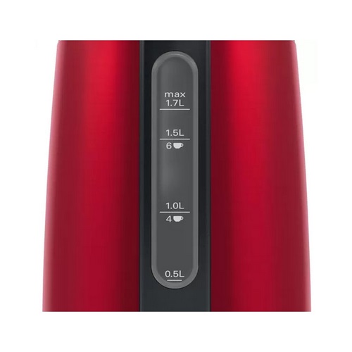 HERVIDOR BOSCH TWK3P424 ROJO INOX 1,7L 2400W