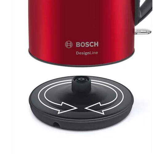 HERVIDOR BOSCH TWK3P424 ROJO INOX 1,7L 2400W