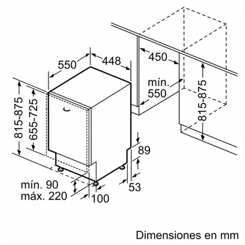 LAVAVAJILLAS BOSCH SPV2HKX42E INTEG 45CM E