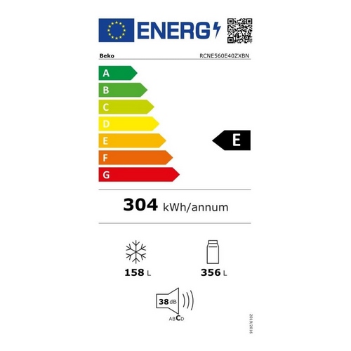 FRIGORIFICO BEKO RCNE560E40ZXBN COMBI 192X70 E